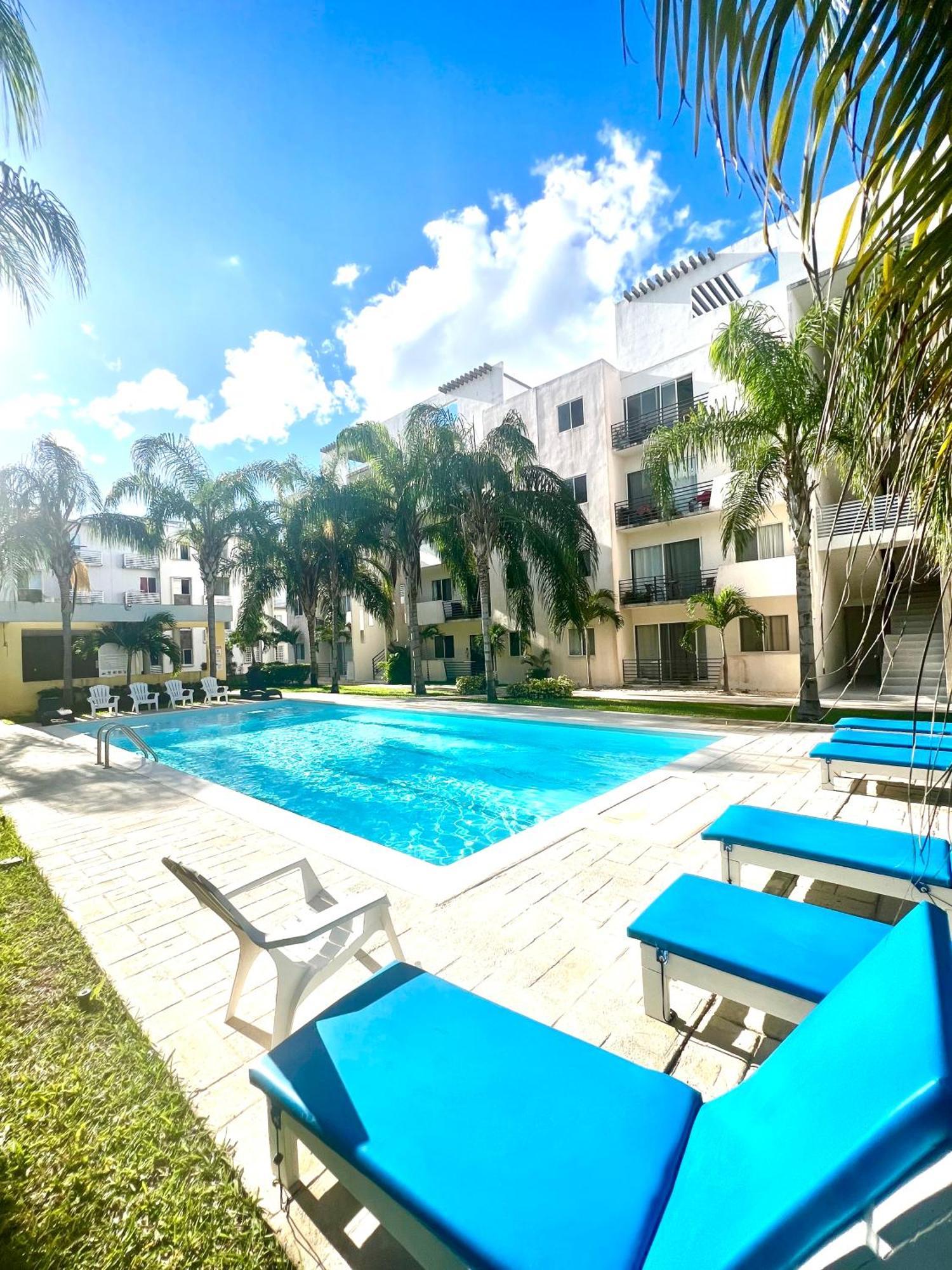 Apartmán Departamento Blue Vacacional Playa del Carmen Exteriér fotografie